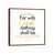 Classic Brown Wood Floater Framed