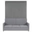Grand lit escamotable mural avec coussin, grand