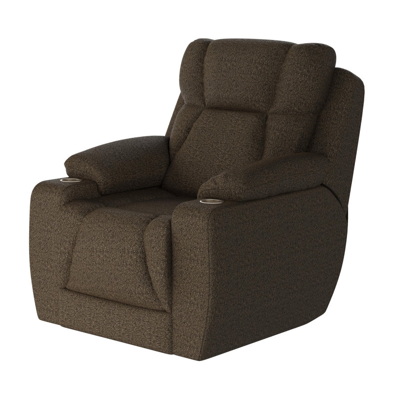 Fauteuil inclinable près du mur pour homme, Taupe, Mélange de polyester