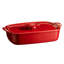 Burgundy Rect. Baking The Right Dish + Lid 14.2 X 9.1