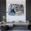 Lark Manor Cloverfield And Co., art sur toile tendue avec châssis: guitare Rock and Roll-1840068298