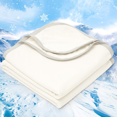 PHF Double Cooling Blanket for Hot Sleepers, Double Cooling Summer Blanket Absorbs Heat to Keep Cool All Night