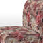Fauteuil de chambre rembourré en velours rose et blanc avec dentelle romantique Whispers Flowers II