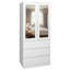 Modern 2 Door 3 Drawer Mirrored Wardrobe for Bedroom Storage & Organisation-1161397127