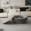 Table basse ronde avec rangement