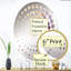 Spirale lunaire dorée et mauve - Miroir décoratif à pois en spirale - MIR115874-Ovale-95182886
