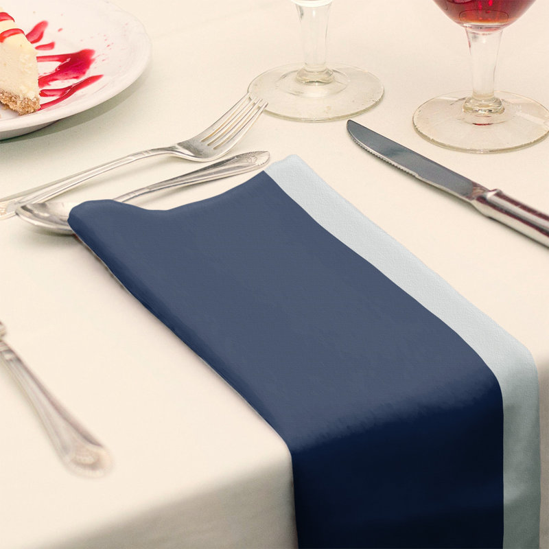 Atlanta Baseball Dinner Napkin, Navy Blue/White, 22" x 22", Polyester