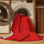 Tapis rouge uni lavable à la machine-1402189896