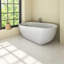 Baignoire tourbillon et bain d'air 67 po x 32 po - 6 jets de massage et 8 bulles d'air avec souffleur à vitesse réglable, baignoire en acrylique blanc
