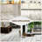 FLYFISH 6" x 36" Peel and Stick Floor Tiles, 1.2 mm Thick Vinyl Flooring, 36 Tiles, Deep Grey-124605475