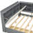 Gray Full Size Wood Bed Frame With Storage Headboard, 2 Drawers And Efficient Assembly Simple Steps-363301410
