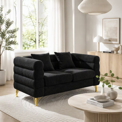 Sectional Sofa, Living Room Comfort Fabric Sectional Sofa-Deep Seating Sectional Sofa