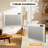 1500W Smart Panel Heater, Wall-mounted/Freestanding with Wi-Fi & Remote Control, Child Lock