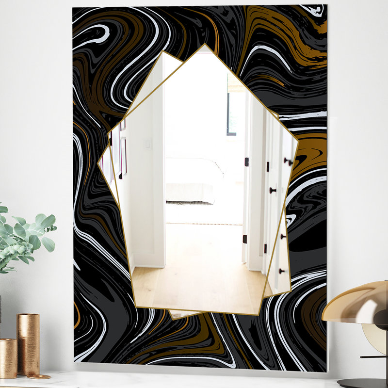 Miroir d'appoint Marble Diamond Farmhouse, H 24 po x l 32 po
