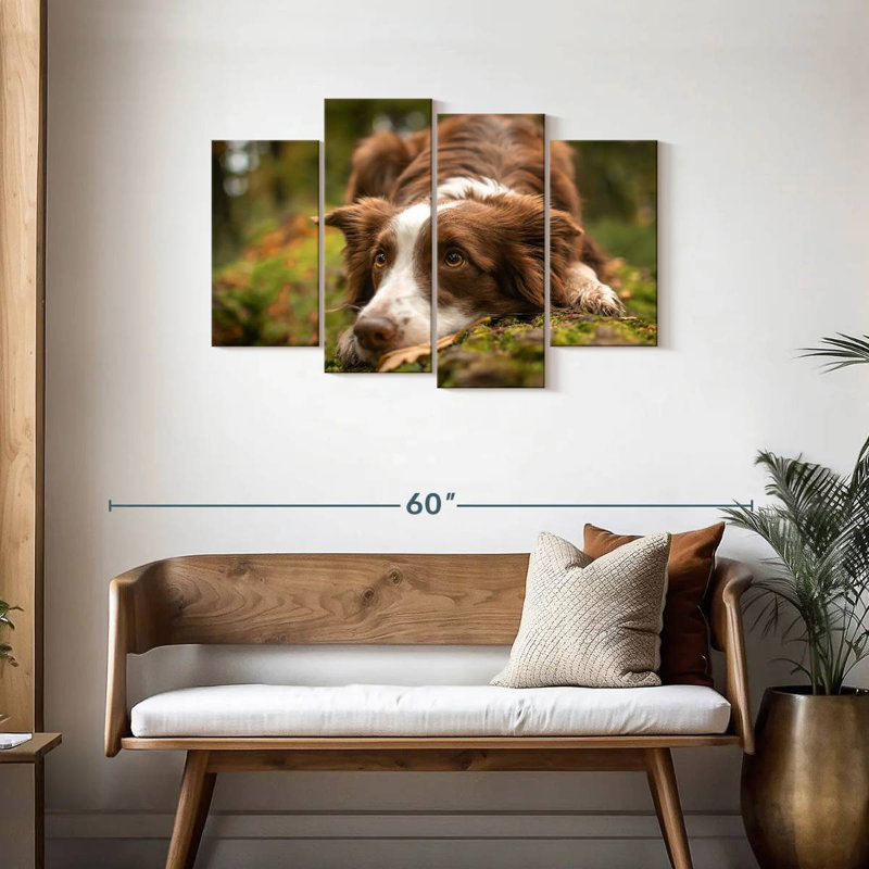 Brampt Lovable Border Collie, 27" H x 43" W