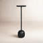 Table d'appoint moderne en métal avec plateau rond Rhapsody