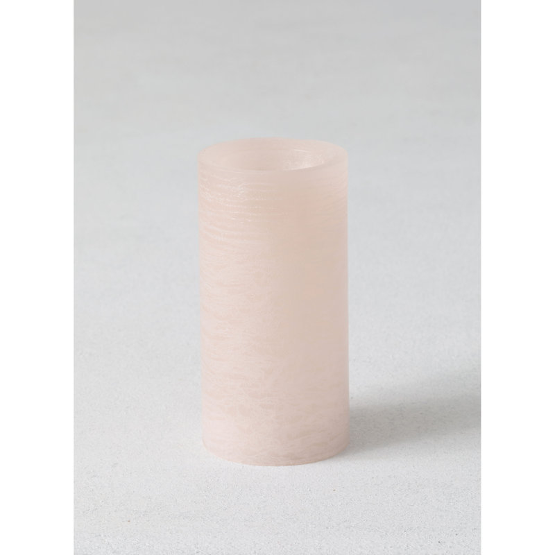 Bougie Ovellette à DEL sans parfum, Rose