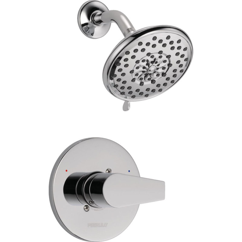 Xander Shower Faucet with Rough in-Valve, Chrome
