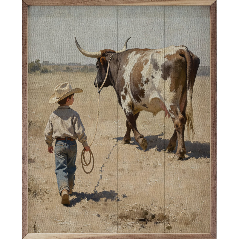 Young Wrangler, 30" H x 24" W