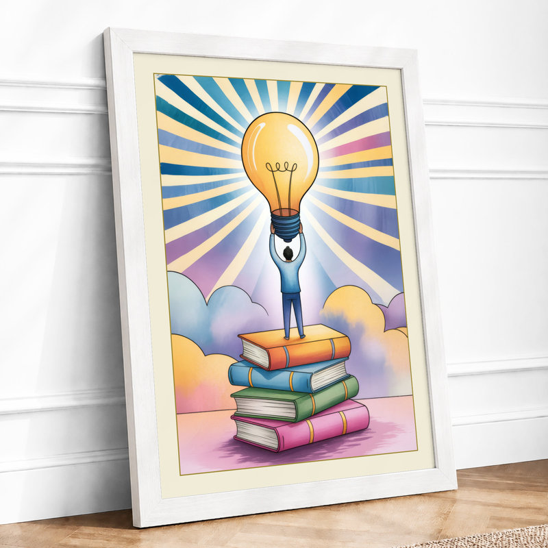 Reaching For Ideas Modern - Print, A3 - 42.0 x 29.7 cm, White