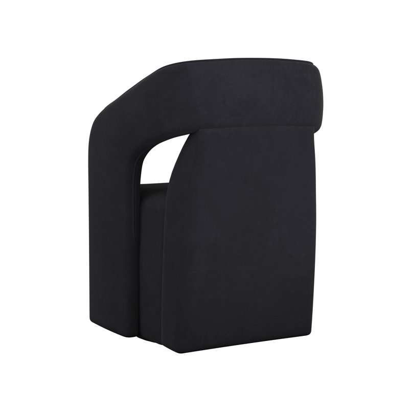 Kendrick Upholstered Arm Chair, Black