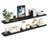 Miami 60" W x 8" D Floating Shelves Set with Invisible Wall Mount Brackets-111448272