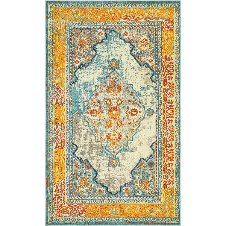 Jahanna Washable Oriental Indoor Rug