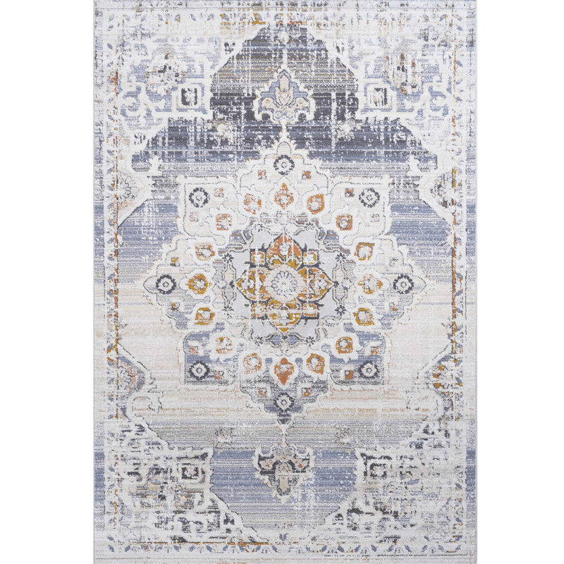 Loom & Cream / Gold Medallion 2X3