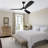 52'' Black Ceiling Fan with LED Lights with Remote App Control-88202007-88202008