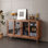 Buffet nordique minimaliste en verre