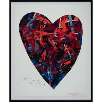 Always Start With Heart by Robert Robinson - Picture Frame Painting on Paper