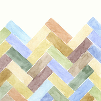Geometric III - Wrapped Canvas Painting