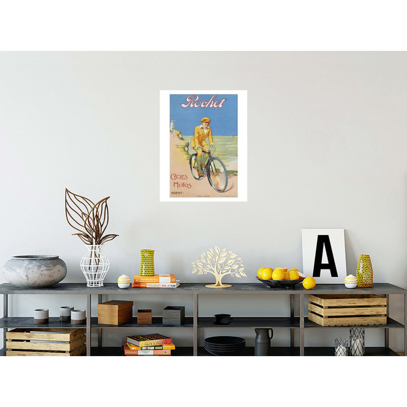 Affiche «Rochet Cycles Motos» par Inconnu - Estampe numérique, H 28 po x l 22 po