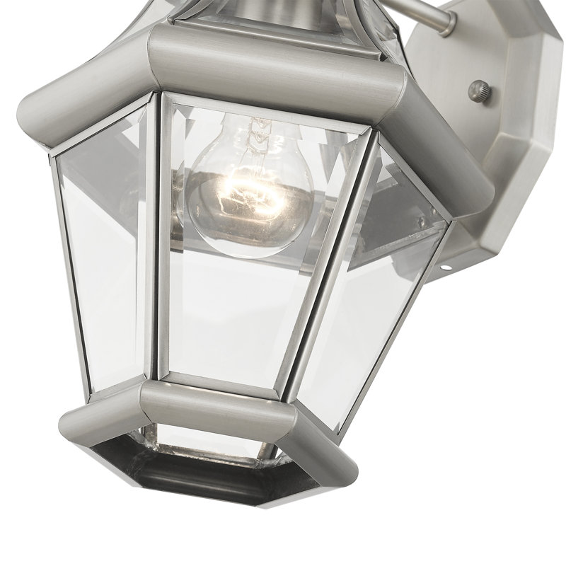 Creason Wall Light, 14" H x 8.5" W x 8" D, Brushed Nickel