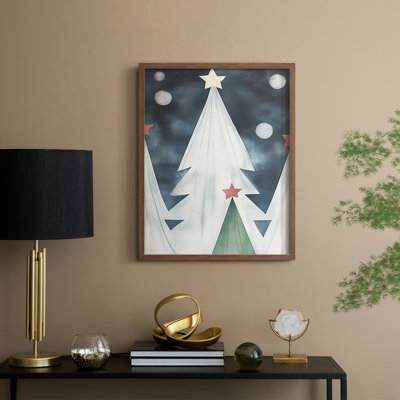 Christmas Holiday Art DCCCLV Framed Print - Solid Wood