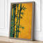 Bamboo Against Gold Japandi - Wrapped Canvas-710118382-710118374