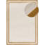 Carmel Modern Bordered Cream/Gold Area Rug-131436988