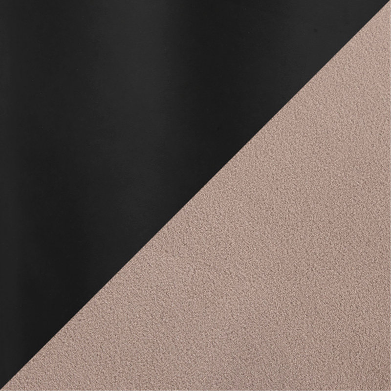 Tabouret de bar réglable en métal noir et velours avec repose-pieds arrondi en T - ensemble de 2, Taupe / velours, Noir