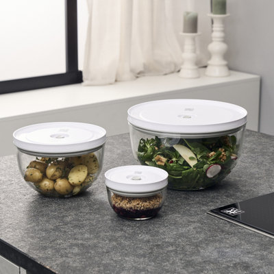 Fresh & Save BOWLS 9-Pc Glass Vacuum Bowl Starter Set