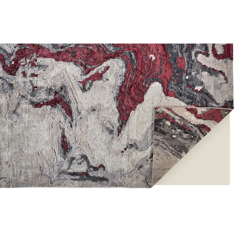 Tapis gris Valencia Valencia, Rectangle 9 pi 6 po x 13 pi 6 po