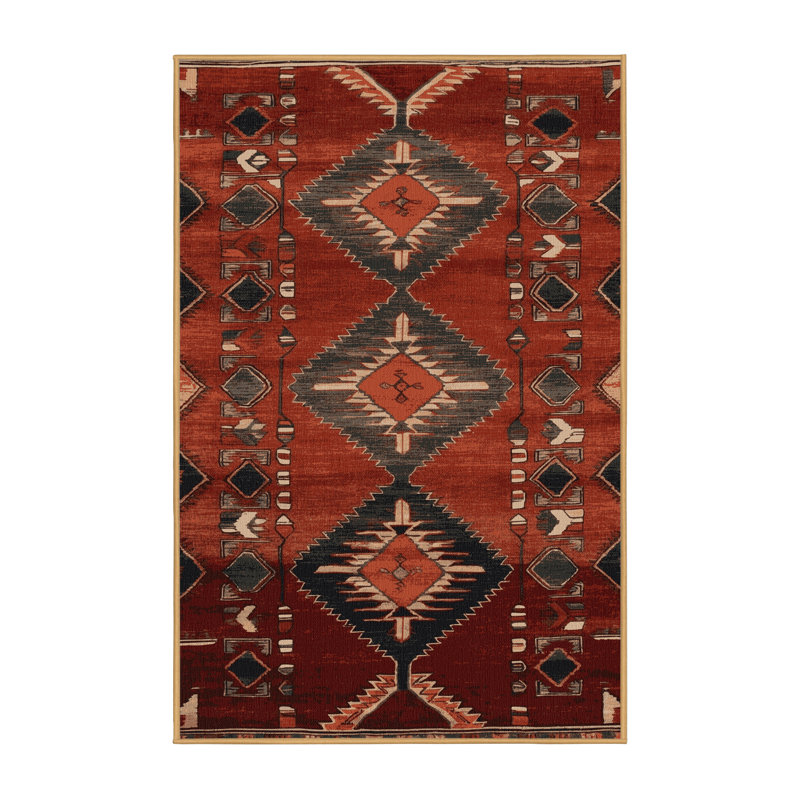 Machine Washable Turkish Brown Area Rug, Rectangle 2' x 3'