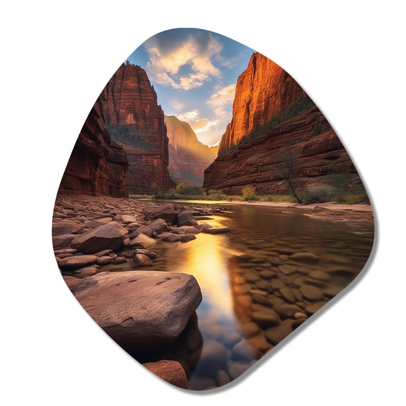 Art mural asymétrique Gwynavere - Utah, H 28 po x l 25 po