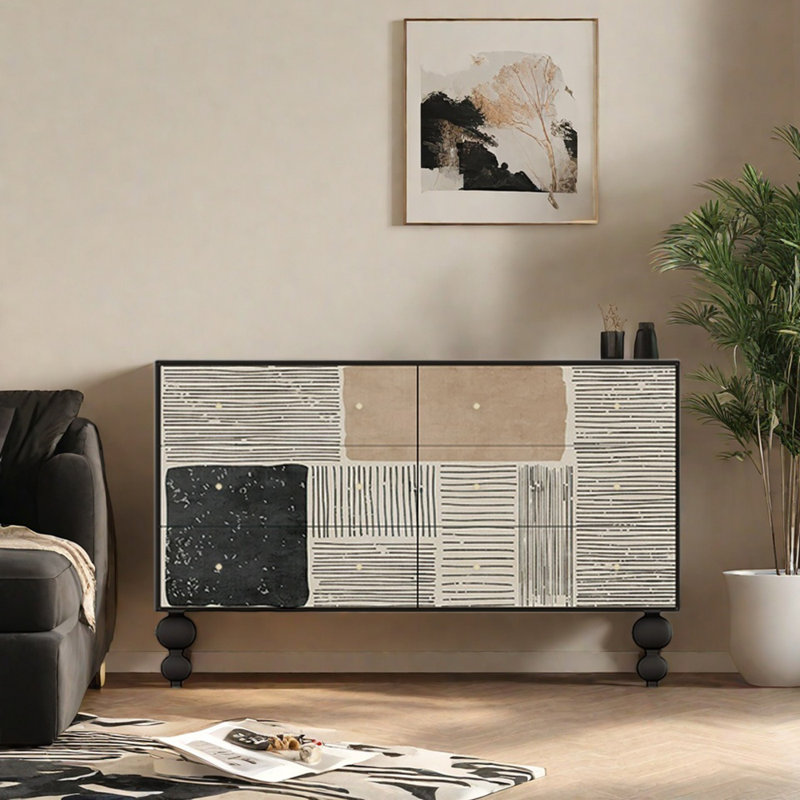 53.1'' Six-drawer Sideboard Buffet