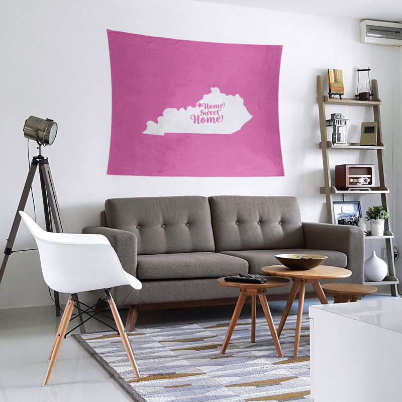 Tapisserie murale louisville doux pour la maison, H 88 po x l 104 po, Rose