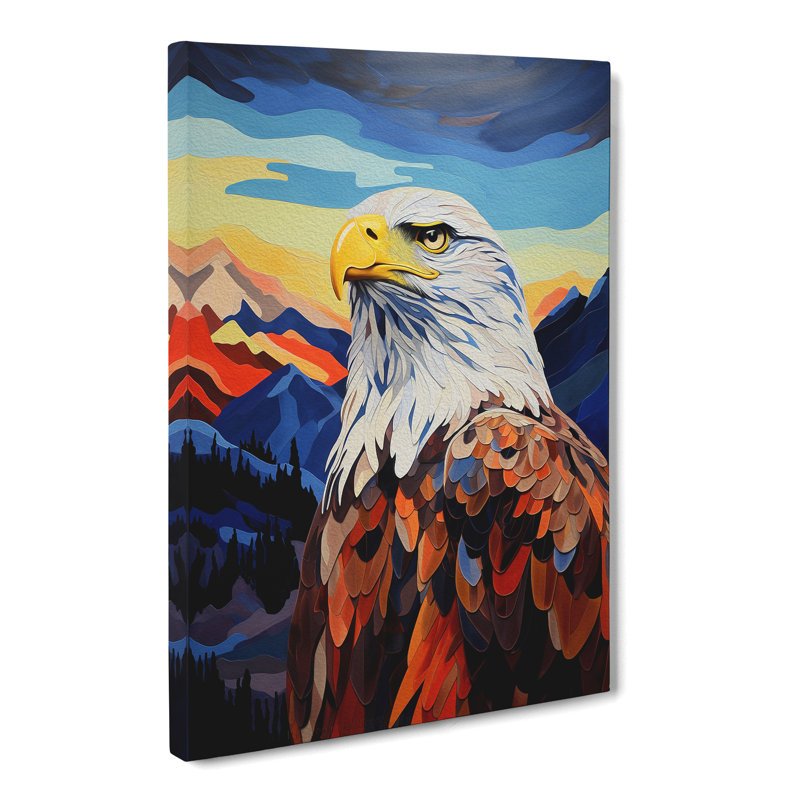 Eagle Colour Field No.2 - Wrapped Canvas Print, 76cm H x 50cm W x 3cm D