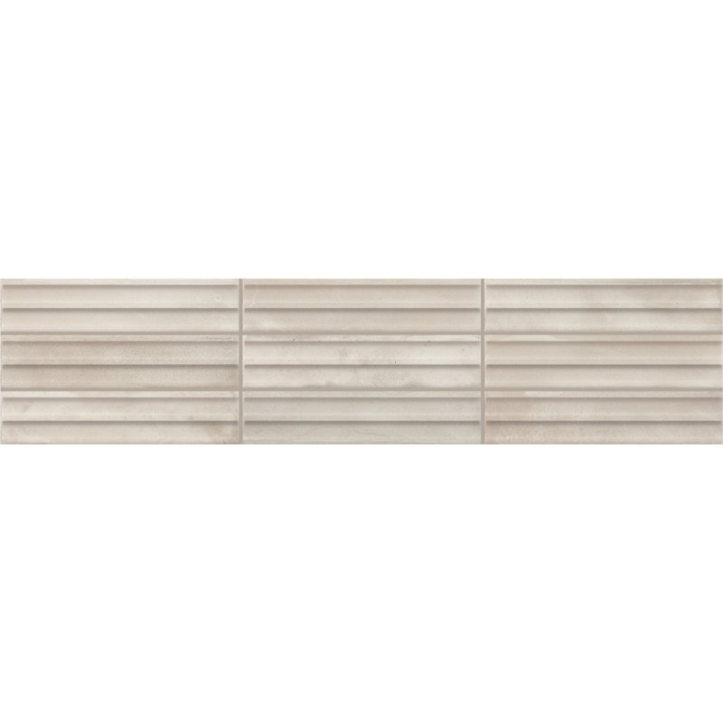 Daltile Indoterra 2 x 9 Glazed Porcelain Fluted Tile (36 PCS Per Carton) (5.72 SQFT Per Carton), Natural