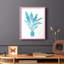 Watercolor House Plant I, reproduction encadrée - bois massif-54306159-54306144