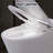 Smart Toilet Without Bidet - Heated Seat, Dual Flush, Foot Sensor, Night , Modern Design Ceramic Seat 4 Levels, Long-Lasting Performance