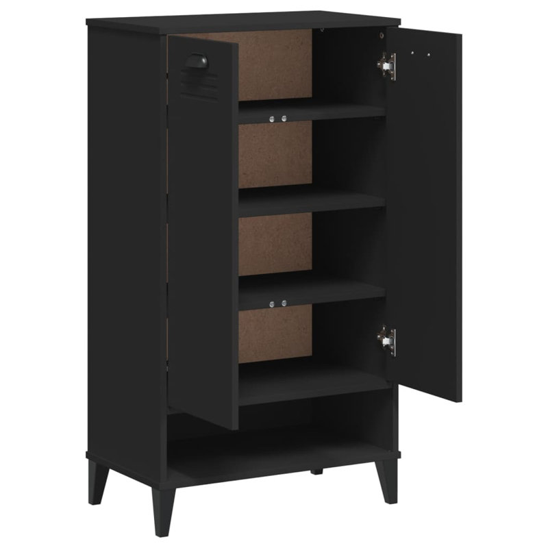 Meuble de rangement 10 paires de chaussures, Noir