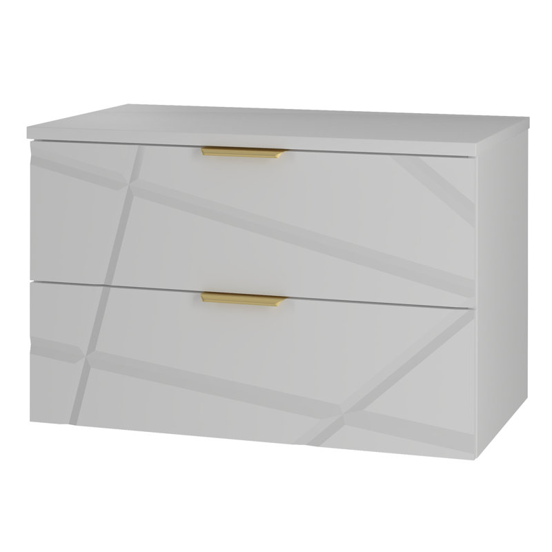 Damariae Wall Mounted Required Bathroom Storage Furniture Set